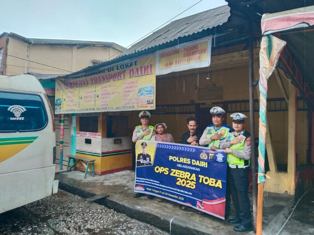 Polres Dairi Sosialisasikan Ops Zebra Toba 2025