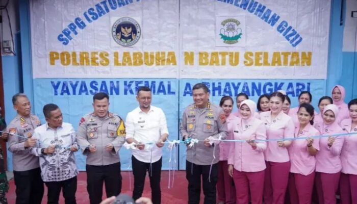 Bupati Labusel Dan Irwasda Polda Sumut Resmikan SPPG Polres Labusel 1