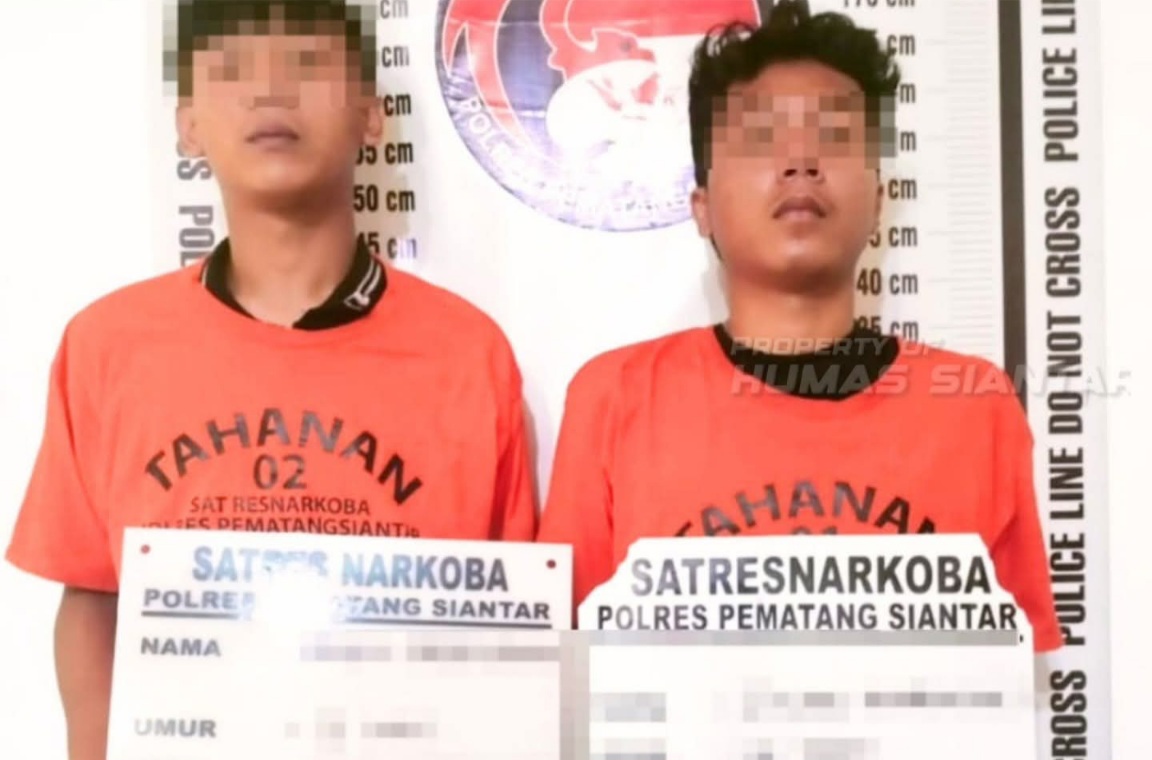 Polres Pematangsiantar Tangkap Dua Pemuda Pemilik 31,75 Gram Ganja