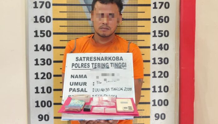 Polres Tebingtinggi Gagalkan Peredaran Sabu, Seorang Pengedar Ditangkap