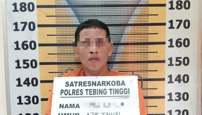 Pengedar Sabu Dibekuk Satresnarkoba Polres Tebingtinggi Di Rumahnya
