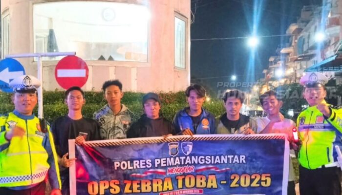 Ops Zebra Toba 2025: Polres Pematangsiantar Sasar Megaland Dengan Sosialisasi