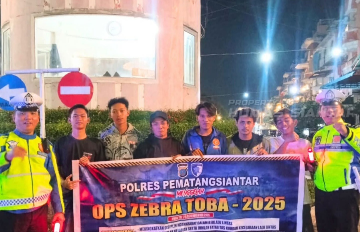 Ops Zebra Toba 2025: Polres Pematangsiantar Sasar Megaland Dengan Sosialisasi