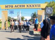 Kafilah Aceh Besar Meriahkan Pawai Ta’aruf MTQ XXXVII Di Pidie Jaya
