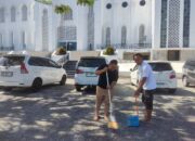Program Sabtu Bersih: Parkside Meuligoe Hotel Dan Portola Tiara Hotel Meulaboh Gelar Aksi Peduli Lingkungan Di Masjid Agung Baitul A’la (Masjid Giok) Nagan Raya