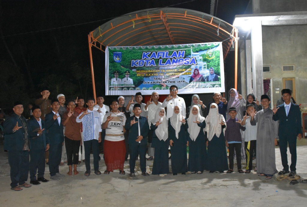 Wakil Wali Kota Motivasi Kafilah Langsa Di Pembukaan MTQ XXXVII Aceh