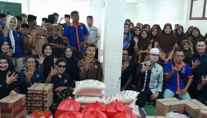 Rayakan HUT Ke 14, Pengurus DPD NasDem Kota Medan Serahkan Bantuan Ke Panti Asuhan Bani Adam