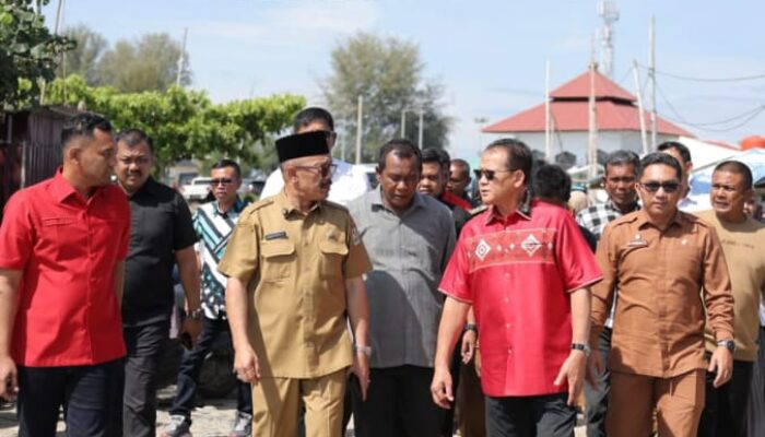 Anggota DPR RI Tinjau Lokasi Pembangunan Kolam Labuh dan Kampung Nelayan di Pidie