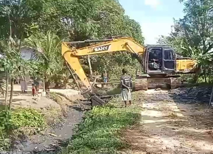 Dugaan KKN Warnai Proyek Normalisasi Di Paya Rehat, Banda Mulia