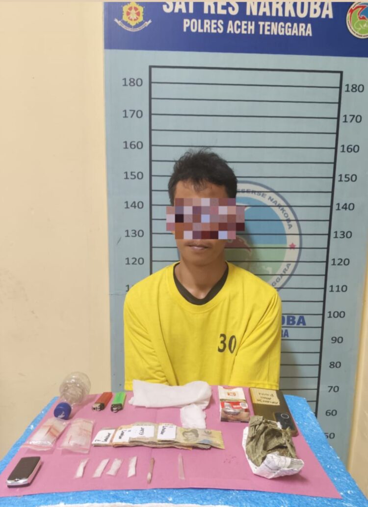 Polres Aceh Tenggara Bekuk Pengedar Sabu Dan Ganja Di Kisam Lestari