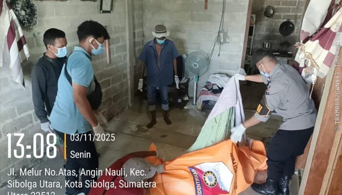 Pria 55 Tahun Ditemukan Meninggal Di Rumah Terkunci, Gegerkan Warga Sibolga