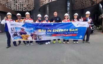 PGN Area Medan menambah pelanggan komersil baru melalui kegiatan Gas-In atau penyaluran perdana gas bumi ke PT Prioritas Bahagia Bersama, pengelola Raeye Dining & Experience di Jalan Merak Jingga, Medan Barat, Senin (3/11). Raeye akan menggunakan gas bumi dengan volume rata-rata 2.000 meter³ per bulan