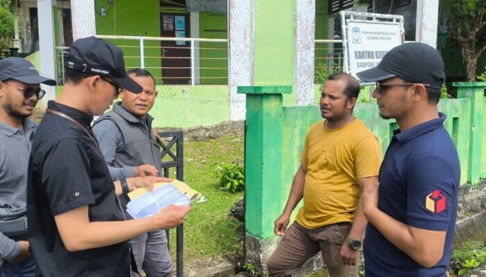 Bawaslu Aceh Besar Awasi Uji Petik Data Pemilih Di Kecamatan Pulo Aceh