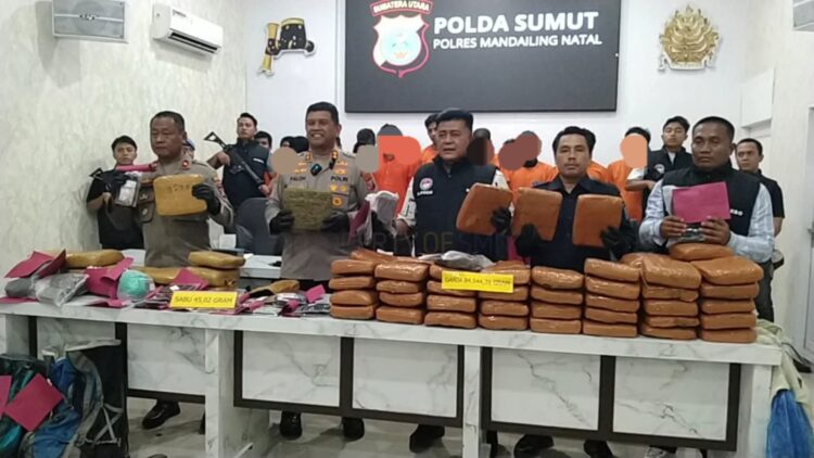 Polres Madina Ungkap Jaringan Narkoba Lintas Wilayah, 19 Tersangka Diamankan