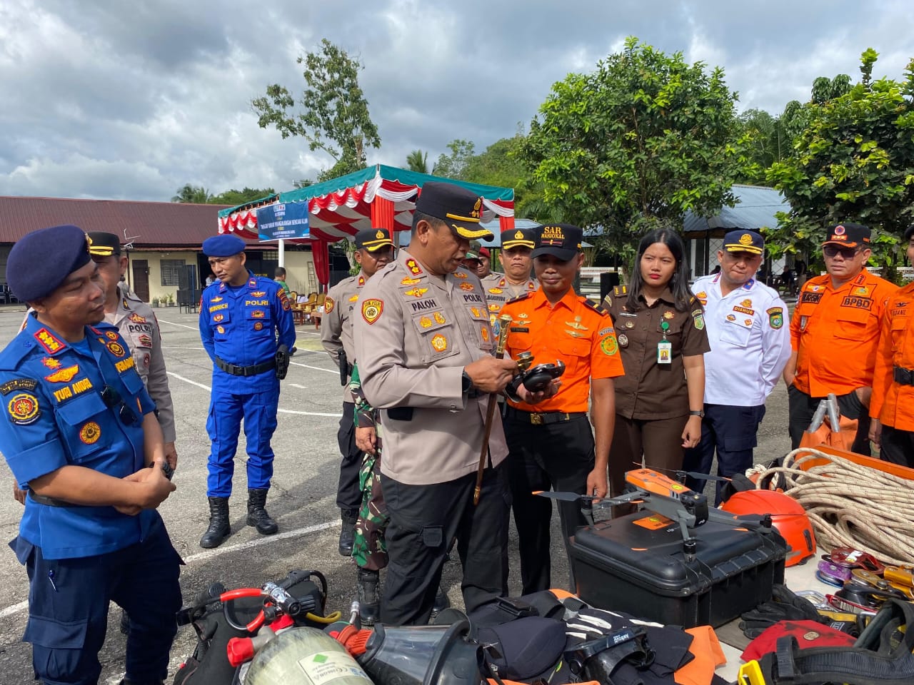 Apel Kesiapan Tanggap Darurat Bencana Digelar Di Mapolres Madina