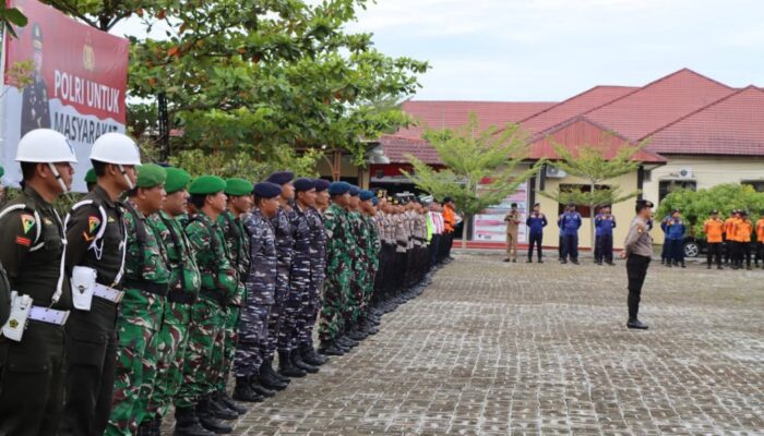 Polres Tapteng Apel Siaga Bencana