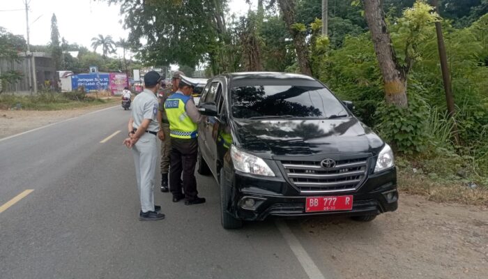 Puluhan Kendaraan Terjaring Razia Pajak Di Madina, Banyak Nunggak