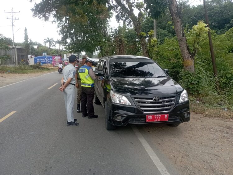 Puluhan Kendaraan Terjaring Razia Pajak Di Madina, Banyak Nunggak