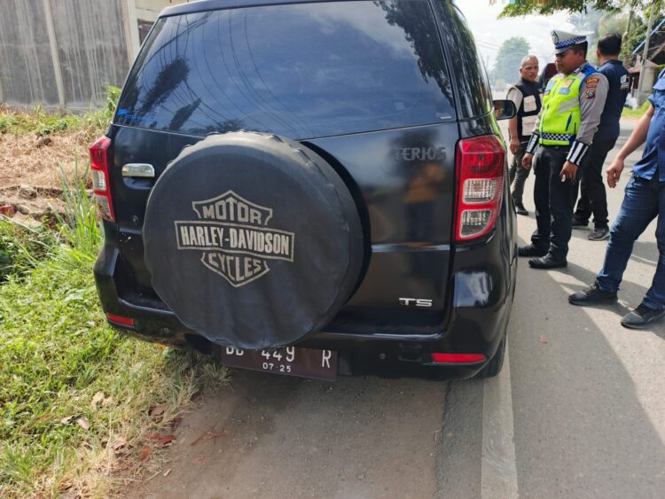 Mobil Dinas Camat Kotanopan Terjaring Razia Pajak Kendaraan Bermotor