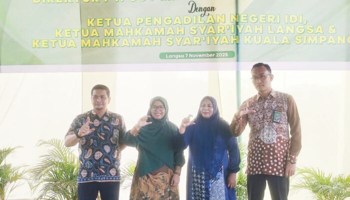 PT CMN Langsa Tanda Tangani Perjanjian Kerja Sama Dengan PN Idi, Mahkamah Syariah Langsa Dan Aceh Tamiang