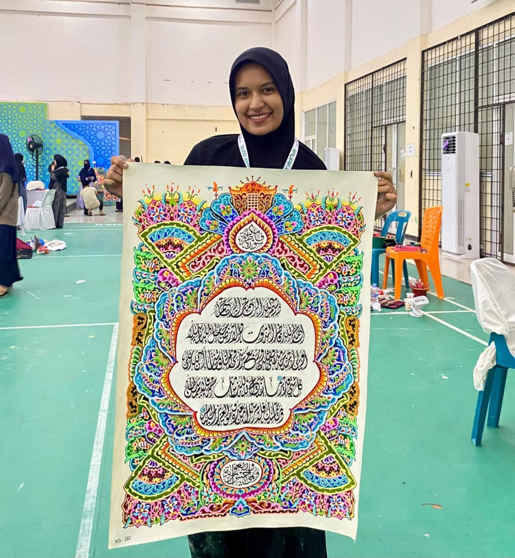 Durratul Irfana, Remaja Aceh Besar Unjuk Bakat Kaligrafi Di MTQ