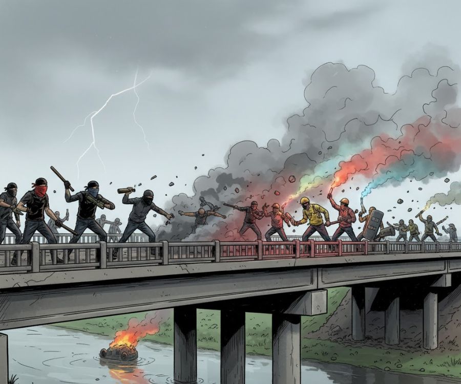 Nyaris Bentrok Di Simpang Kloneng, Dua Kelompok Pemuda Akhirnya Dibubarkan Polisi