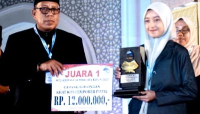 Raih Juara 4, Kafilah Pidie Penuhi Target Di MTQ XXVII Aceh Di Pijay