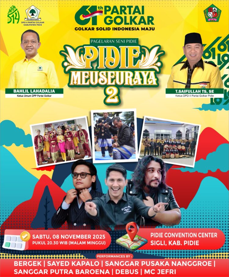Nanti Malam, Bergek Dan Said Jaya Siap Guncang “Pidie Meuseuraya-2” Di PCC