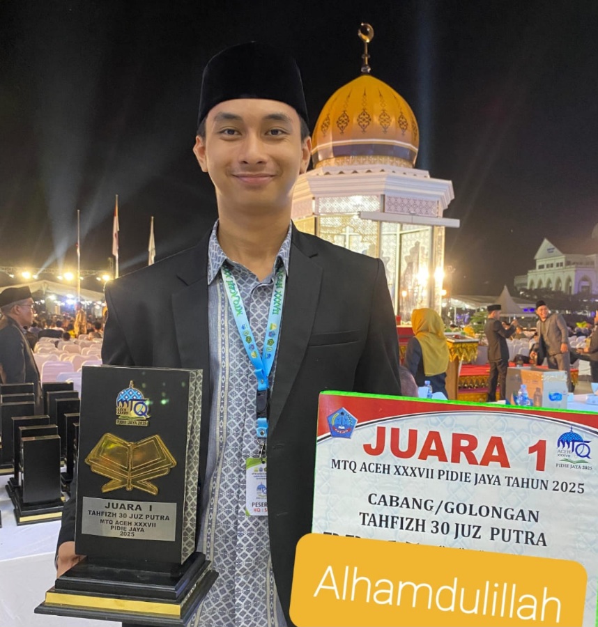 Nabigh Habiburrahim Al Hadziq, Pemuda Aceh Besar Juara Tahfidz 30 Juz MTQ Aceh