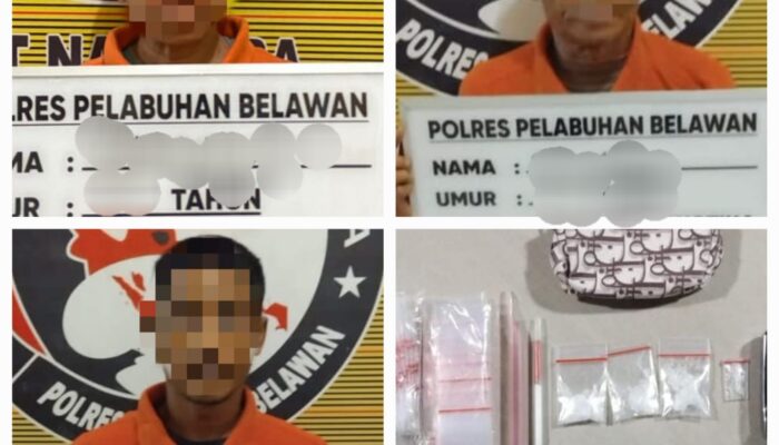 Polres Pelabuhan Belawan Tangkap Pengedar Dan Pengguna Sabu Di Komplek UKA