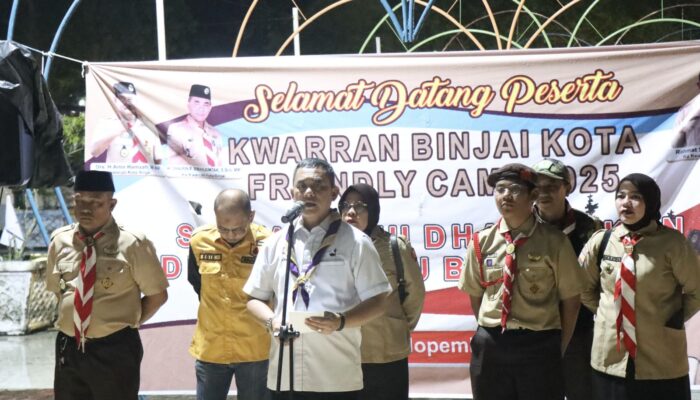 Wujudkan Generasi Tangguh, Kwarcab Binjai Gelar Perkemahan Persami Friendly Camp 2025