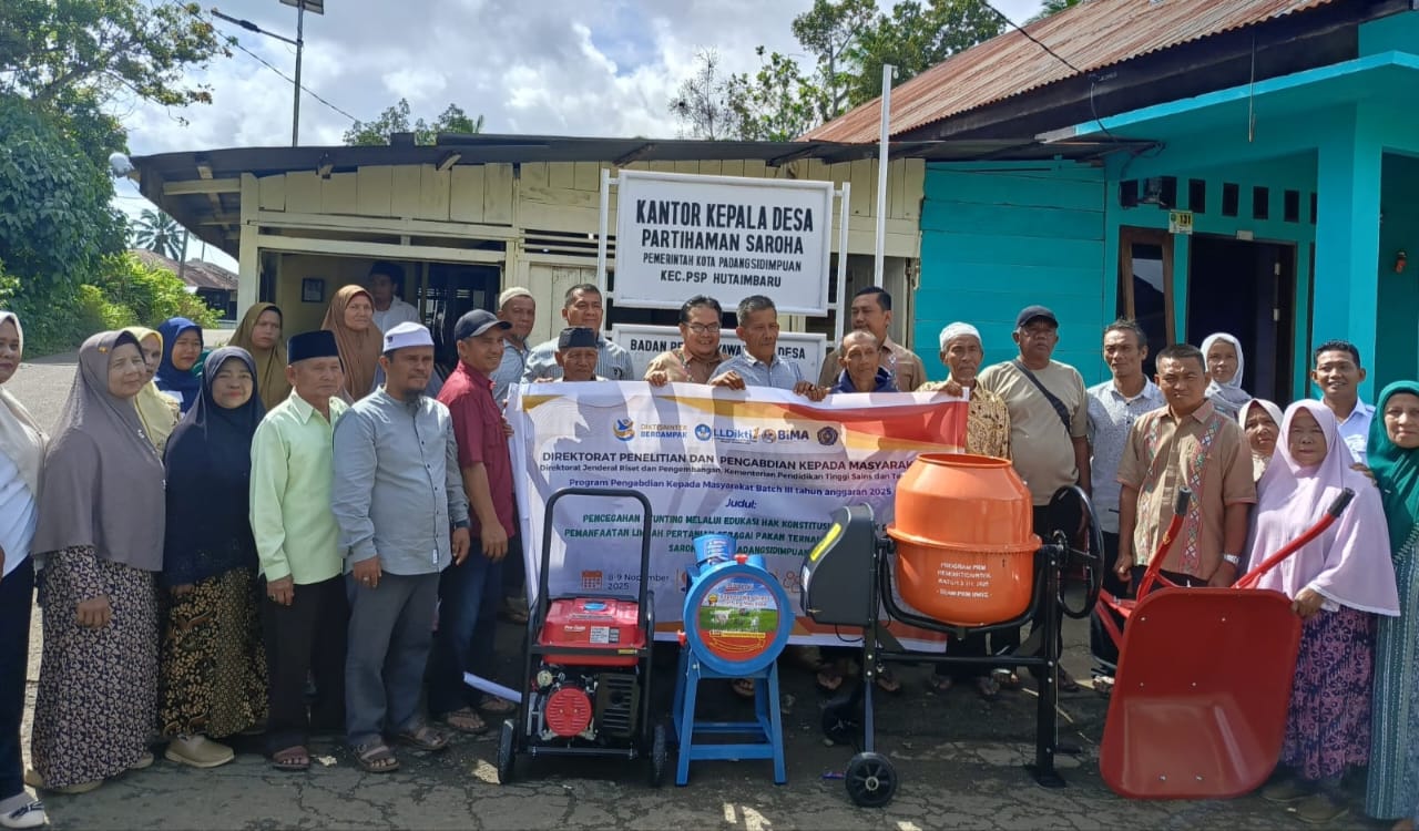 Dosen UM Tapsel Edukasi Warga Cegah Stunting Dan Olah Pakan Ternak Bergizi Tinggi