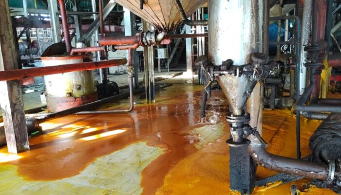 CPO PTPN IV Adolina Diduga Tumpah Sampai Tonan Di Areal Pabrik