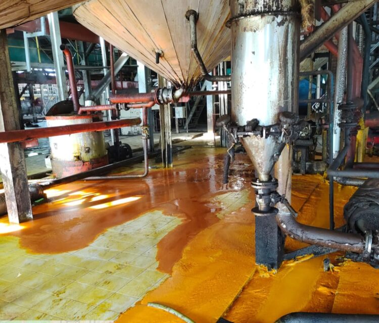 CPO PTPN IV Adolina Diduga Tumpah Sampai Tonan Di Areal Pabrik