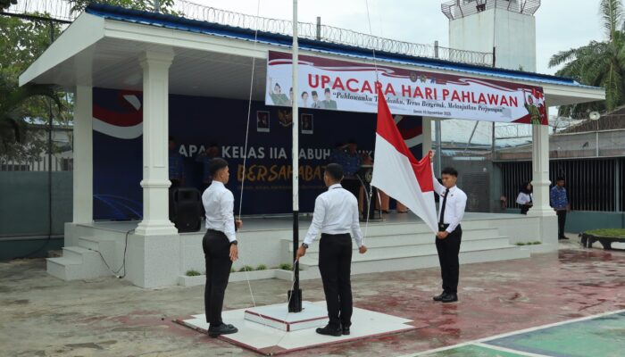 Peringatan Hari Pahlawan Di Lapas Labuhanruku Khidmat