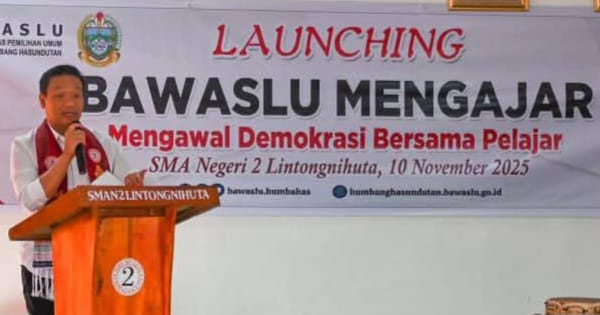 Bupati Humbahas Apresiasi Bawaslu Mengajar