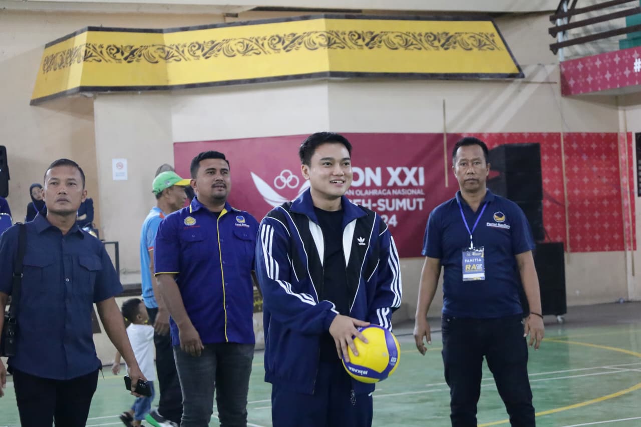 Meriahkan HUT NasDem, Ricky Anthony Gelar Turnamen Voli RACUP 2025 Di Langkat