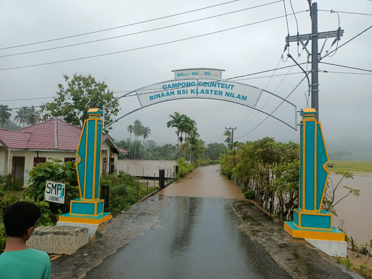 Banjir Rendam Sejumlah Desa di Lhoong Akibat Hujan Deras, Air Kini Berangsur Surut
