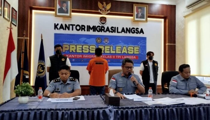 WN Malaysia Diamankan Petugas Imigrasi Langsa
