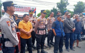 Demo Di Polres Dairi Rusuh, Puluhan Warga Diamankan, Sejumlah Polisi Terluka