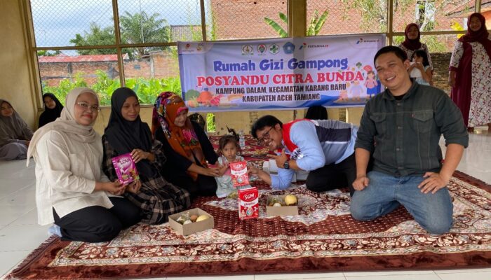 Pertamina EP Rantau Dukung Rumoh Gizi Gampong Atasi Stunting