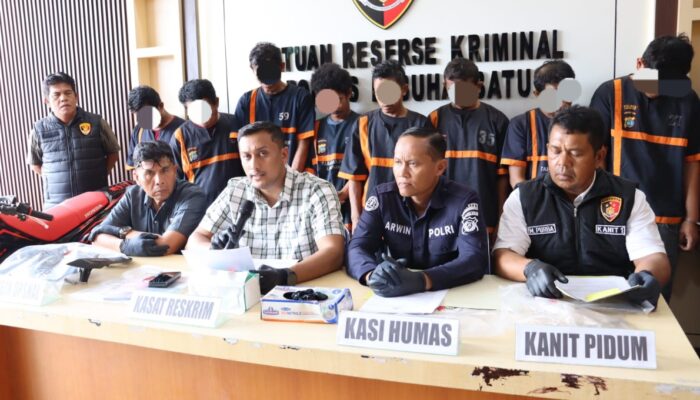 Polres L.Batu Ciduk 9 Pelaku Curanmor, Sita 6 Sepeda Motor