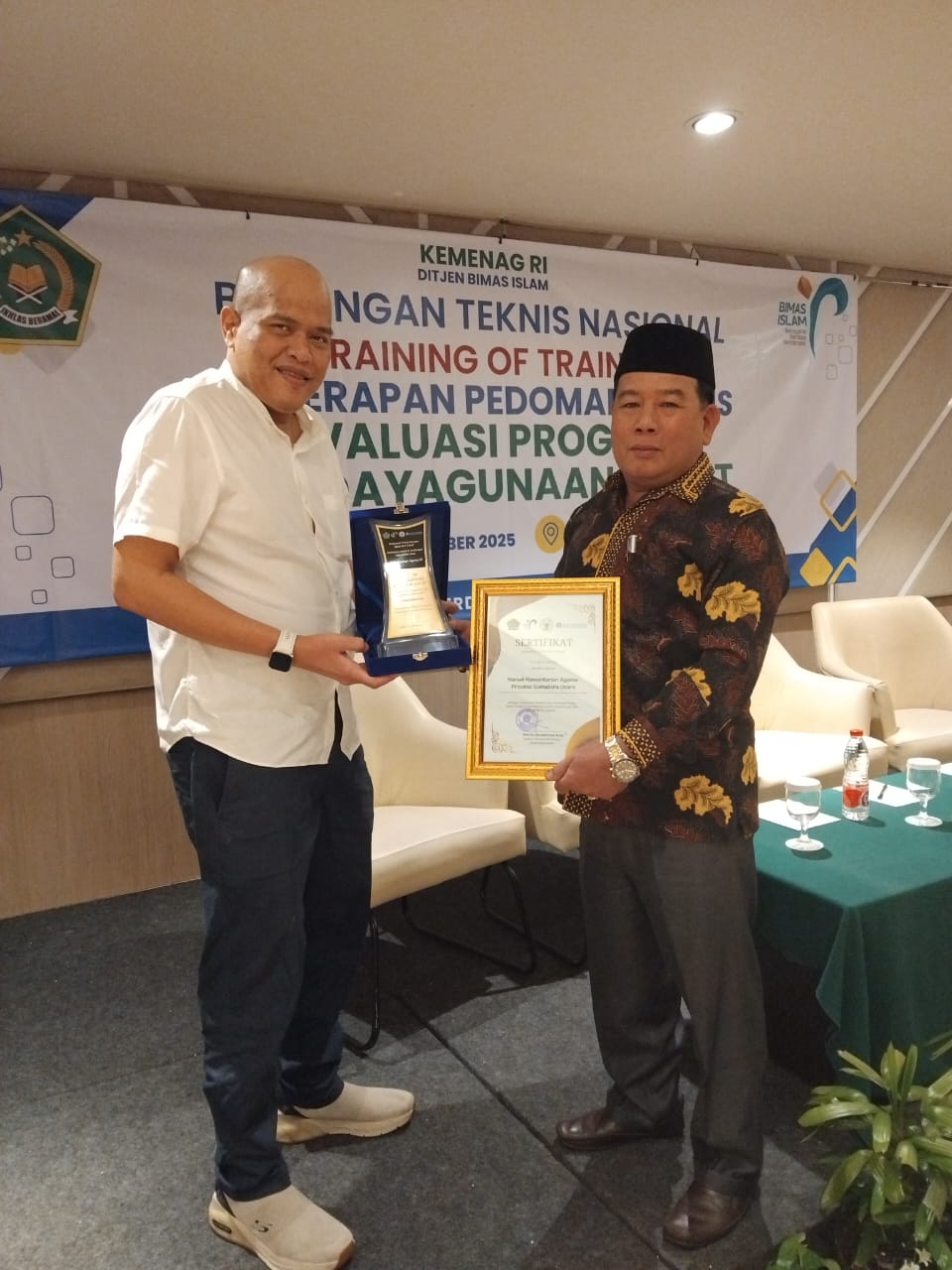 Kanwil Kemenag Sumut Raih Peringkat 3 Nasional Pengumpul Wakaf Uang