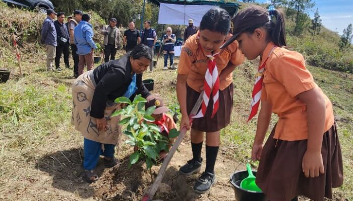 INALUM Tanam 600 Pohon, Tanda Dimulainya Penghijauan 500 Hektare Di DTA Danau Toba