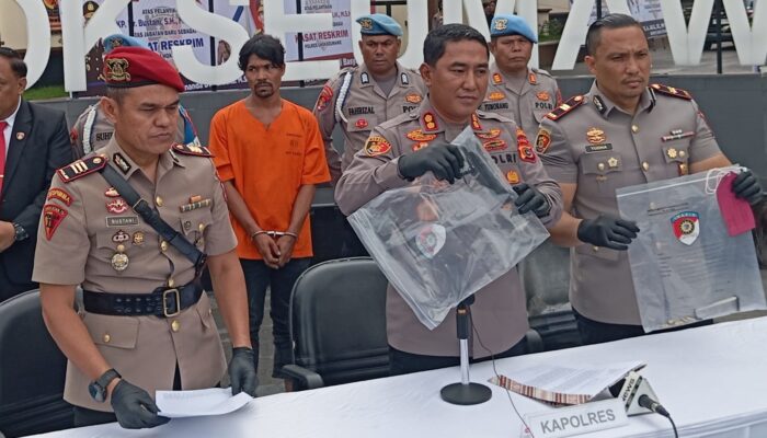 Penembak Warga Lhokseumawe Ditangkap, Polisi Sita Senjata Api