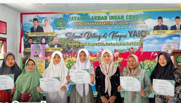 Baznas Sumut Salurkan Bantuan Pendidikan Untuk Siswa MI-AIC Dan MTs AIC
