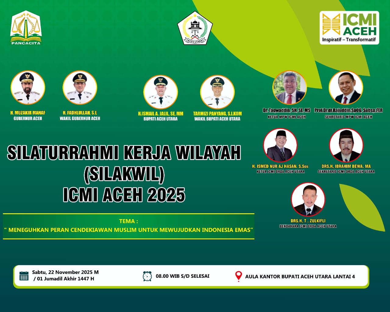 ICMI Aceh Gelar Silakwil Di Aceh Utara, Gubernur Dijadwalkan Hadir