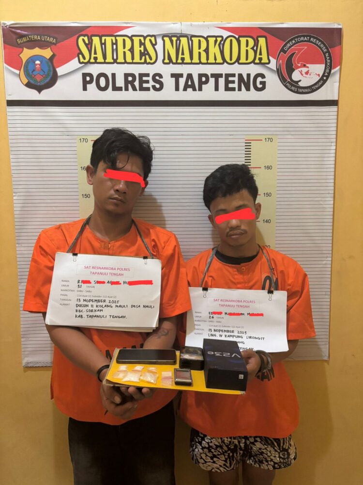 Jaringan Pengedar Sabu Tapteng-Sibolga Dibongkar, Polisi Amankan Dua Tersangka