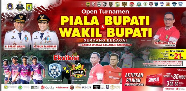 16 Tim Bakal Berlaga Di Turnamen Sepak Bola Piala Bupati Dan Wabup Sergai
