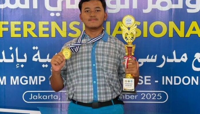 Ahmad Zaidan, Siswa SMAN 3 Langsa Raih Medali Perak Olimpiade Bahasa Arab Tingkat Nasional